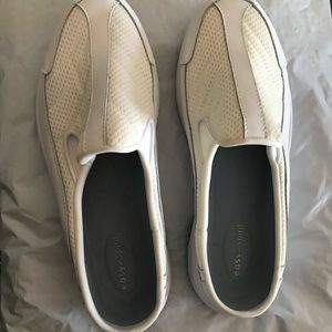 Easy Spirit leather, brand new, clog style white sneakers